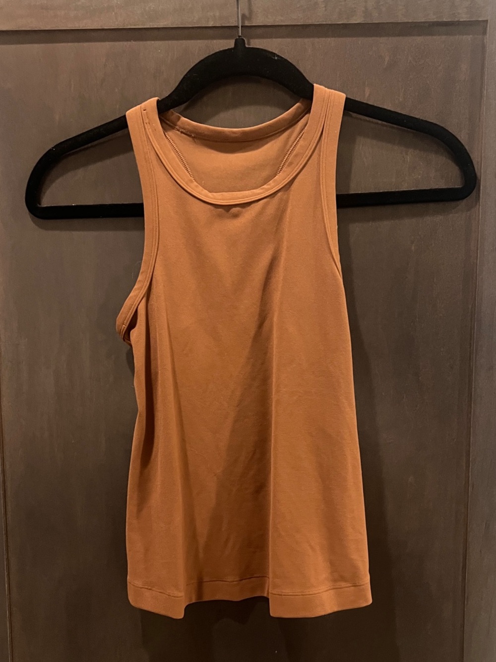 lululemon Align Waist-Length Racerback Tank Top Limited Edition Rust Brown